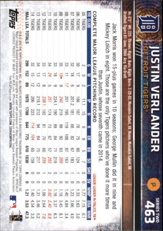 A4813- 2015 Topps Mini BB Card #s 252-501 +Rookies -You Pick- 15+ FREE US SHIP - Picture 399 of 471