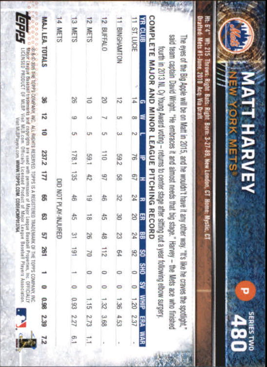 A4813- 2015 Topps Mini BB Card #s 252-501 +Rookies -You Pick- 15+ FREE US SHIP - Picture 433 of 471