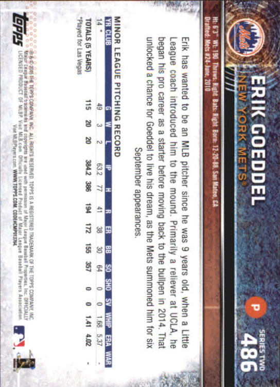A4813- 2015 Topps Mini BB Card #s 252-501 +Rookies -You Pick- 15+ FREE US SHIP - Picture 445 of 471