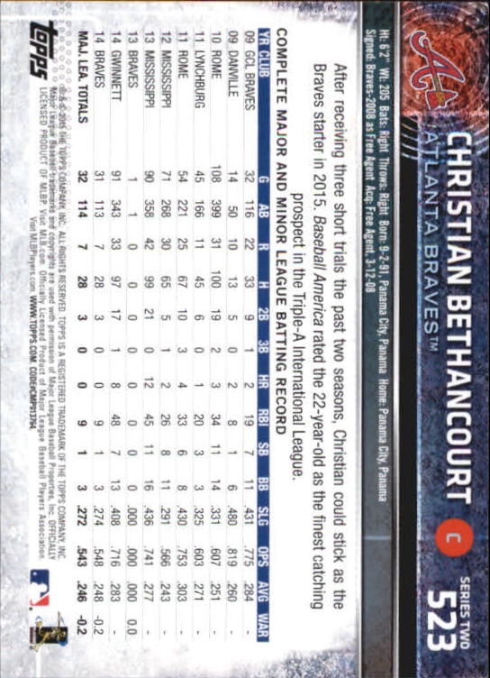 A4813- 2015 Topps Mini BB Card #s 502-701 +Rookies -You Pick- 15+ FREE US SHIP - Picture 41 of 379