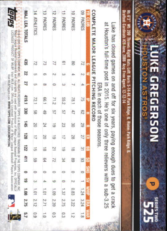 A4813- 2015 Topps Mini BB Card #s 502-701 +Rookies -You Pick- 15+ FREE US SHIP - Picture 45 of 379