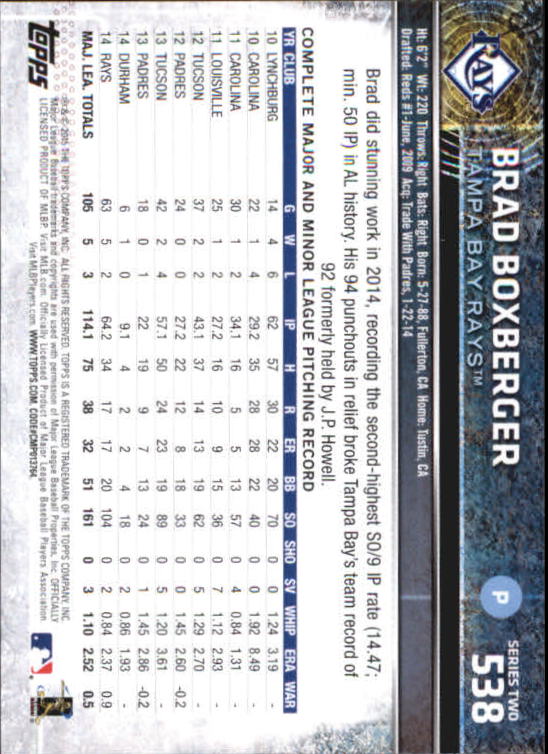 A4813- 2015 Topps Mini BB Card #s 502-701 +Rookies -You Pick- 15+ FREE US SHIP - Picture 71 of 379