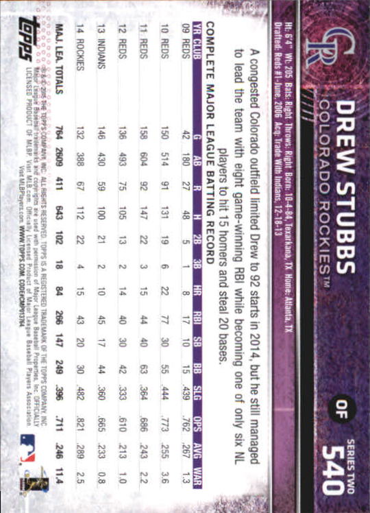 A4813- 2015 Topps Mini BB Card #s 502-701 +Rookies -You Pick- 15+ FREE US SHIP - Picture 75 of 379