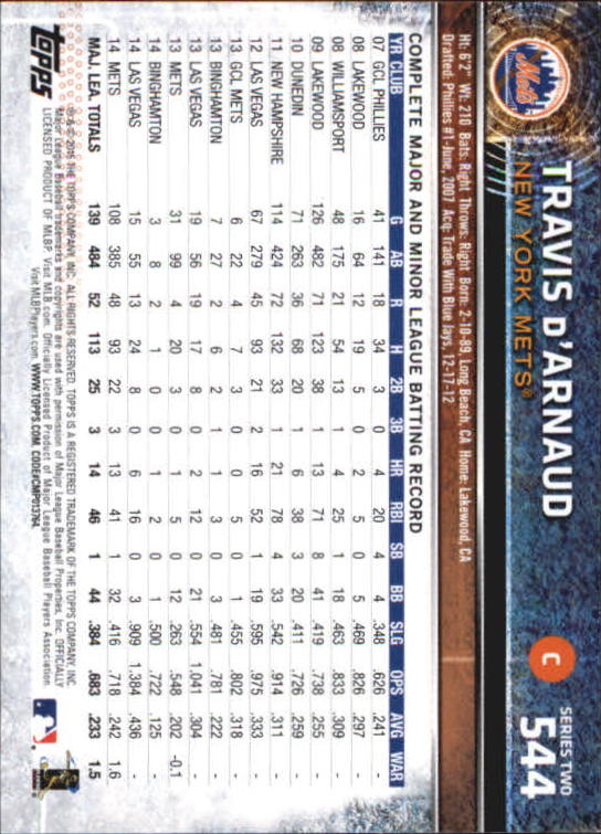 A4813- 2015 Topps Mini BB Card #s 502-701 +Rookies -You Pick- 15+ FREE US SHIP - Picture 81 of 379