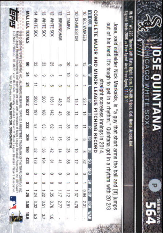 A4813- 2015 Topps Mini BB Card #s 502-701 +Rookies -You Pick- 15+ FREE US SHIP - Picture 115 of 379