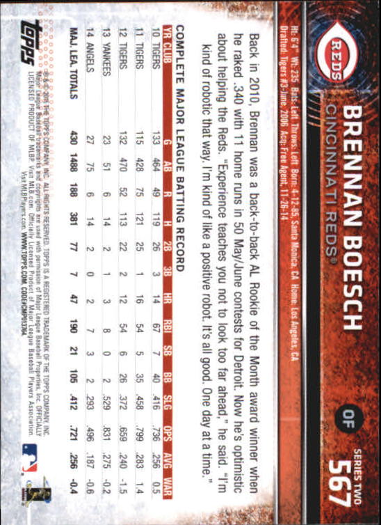 A4813- 2015 Topps Mini BB Card #s 502-701 +Rookies -You Pick- 15+ FREE US SHIP - Picture 121 of 379