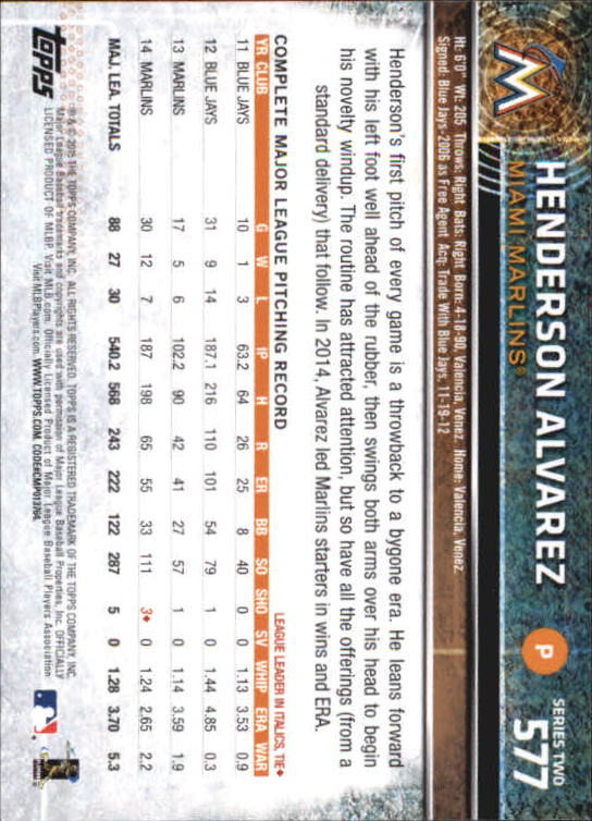 A4813- 2015 Topps Mini BB Card #s 502-701 +Rookies -You Pick- 15+ FREE US SHIP - Picture 141 of 379