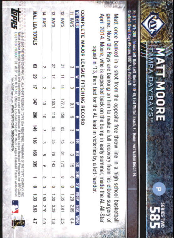 A4813- 2015 Topps Mini BB Card #s 502-701 +Rookies -You Pick- 15+ FREE US SHIP - Picture 155 of 379