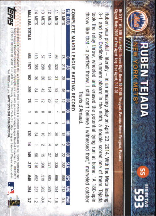 A4813- 2015 Topps Mini BB Card #s 502-701 +Rookies -You Pick- 15+ FREE US SHIP - Picture 171 of 379