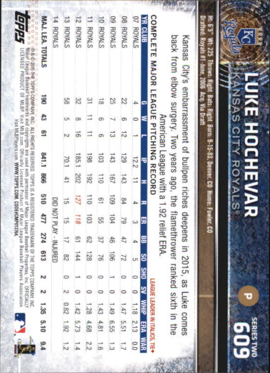 A4813- 2015 Topps Mini BB Card #s 502-701 +Rookies -You Pick- 15+ FREE US SHIP - Picture 203 of 379