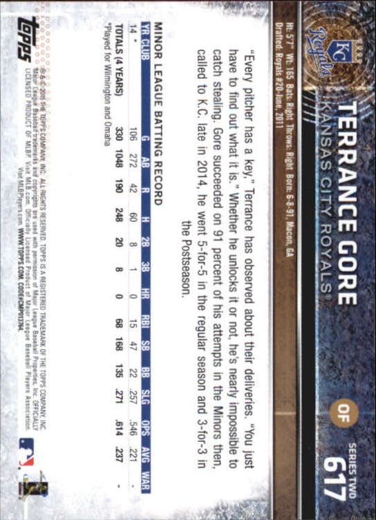 A4813- 2015 Topps Mini BB Card #s 502-701 +Rookies -You Pick- 15+ FREE US SHIP - Picture 217 of 379