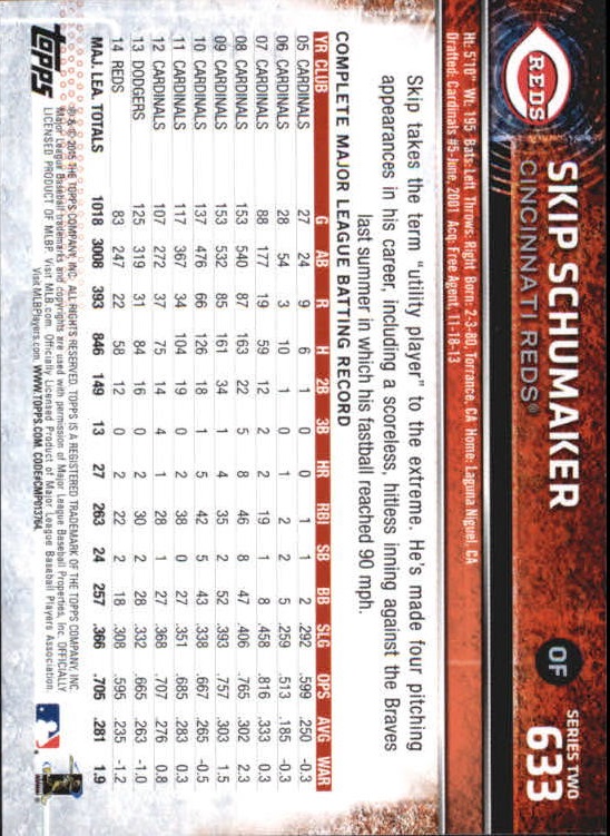 A4813- 2015 Topps Mini BB Card #s 502-701 +Rookies -You Pick- 15+ FREE US SHIP - Picture 249 of 379