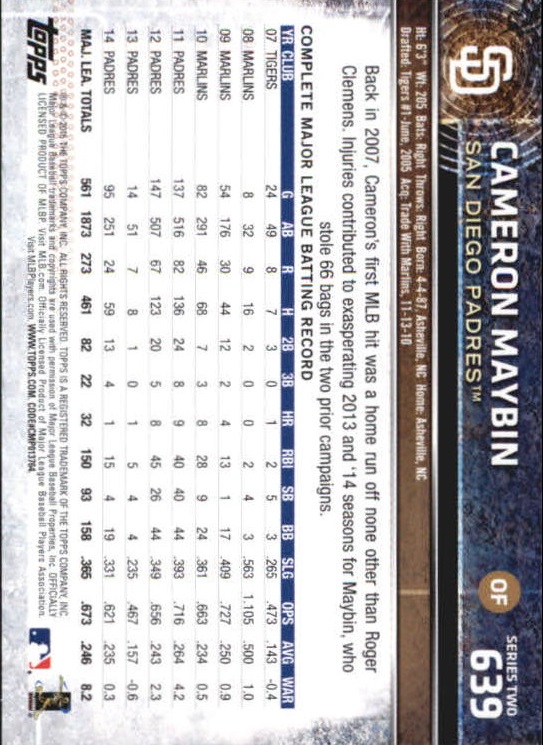 A4813- 2015 Topps Mini BB Card #s 502-701 +Rookies -You Pick- 15+ FREE US SHIP - Picture 261 of 379