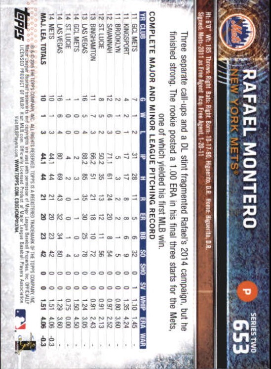 A4813- 2015 Topps Mini BB Card #s 502-701 +Rookies -You Pick- 15+ FREE US SHIP - Picture 287 of 379