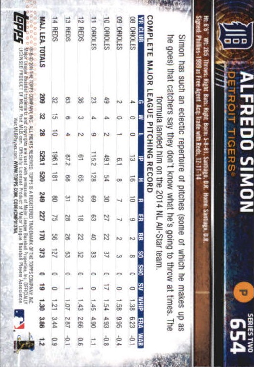 A4813- 2015 Topps Mini BB Card #s 502-701 +Rookies -You Pick- 15+ FREE US SHIP - Picture 289 of 379