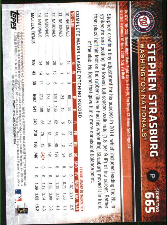 A4813- 2015 Topps Mini BB Card #s 502-701 +Rookies -You Pick- 15+ FREE US SHIP - Picture 311 of 379