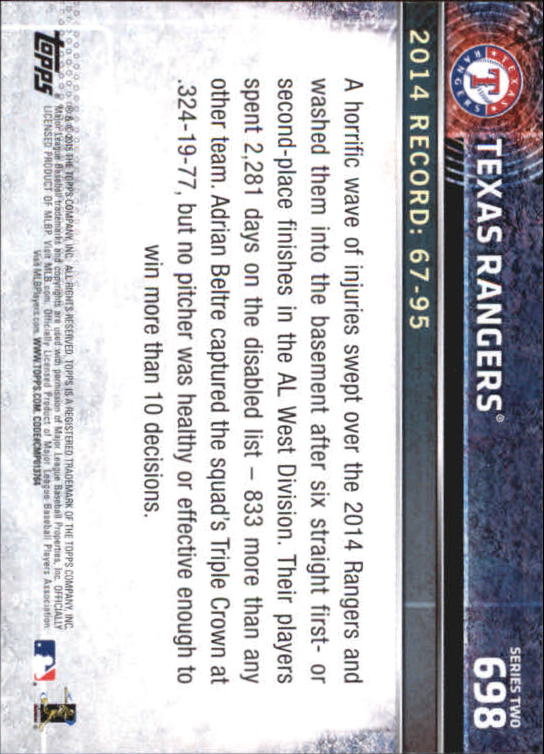 A4813- 2015 Topps Mini BB Card #s 502-701 +Rookies -You Pick- 15+ FREE US SHIP - Picture 373 of 379
