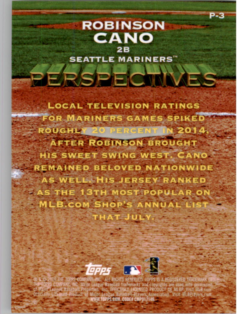 2016 Topps Perspectives #P3 Robinson Cano back image