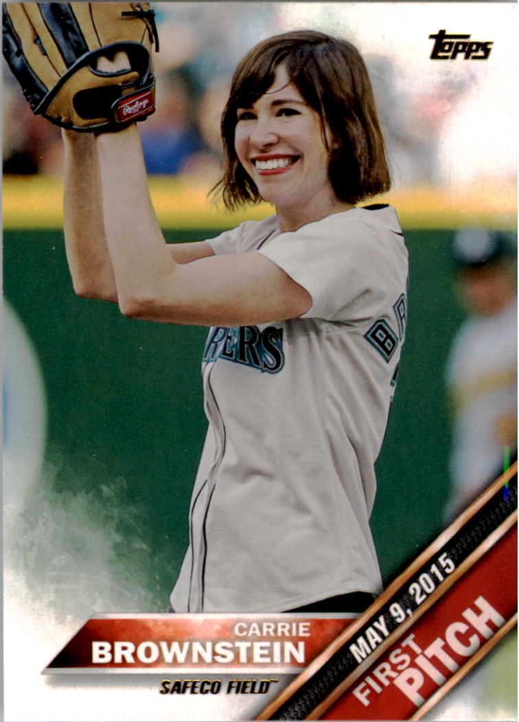 2016 Topps First Pitch #FP17 Carrie Brownstein