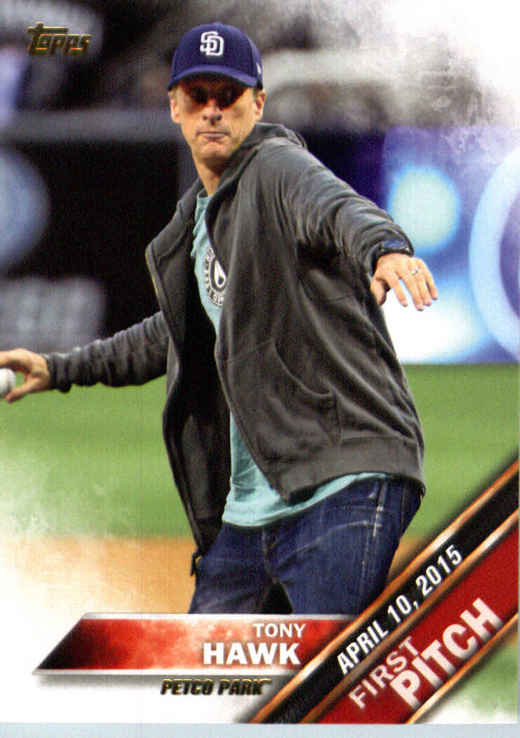 2016 Topps First Pitch #FP19 Tony Hawk