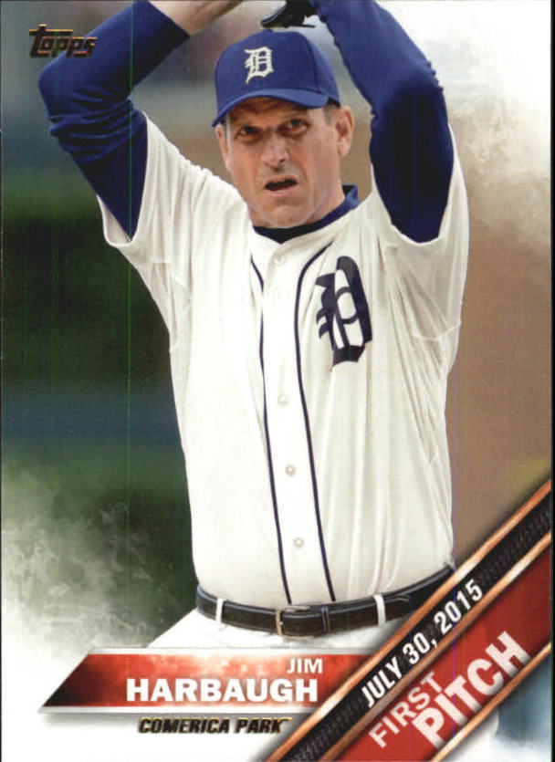 2016 Topps First Pitch #FP7 Jim Harbaugh S2