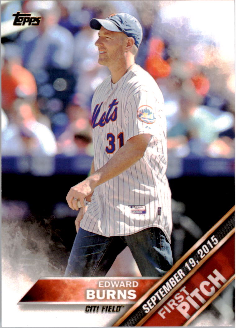 2016 Topps First Pitch #FP13 Edward Burns S2
