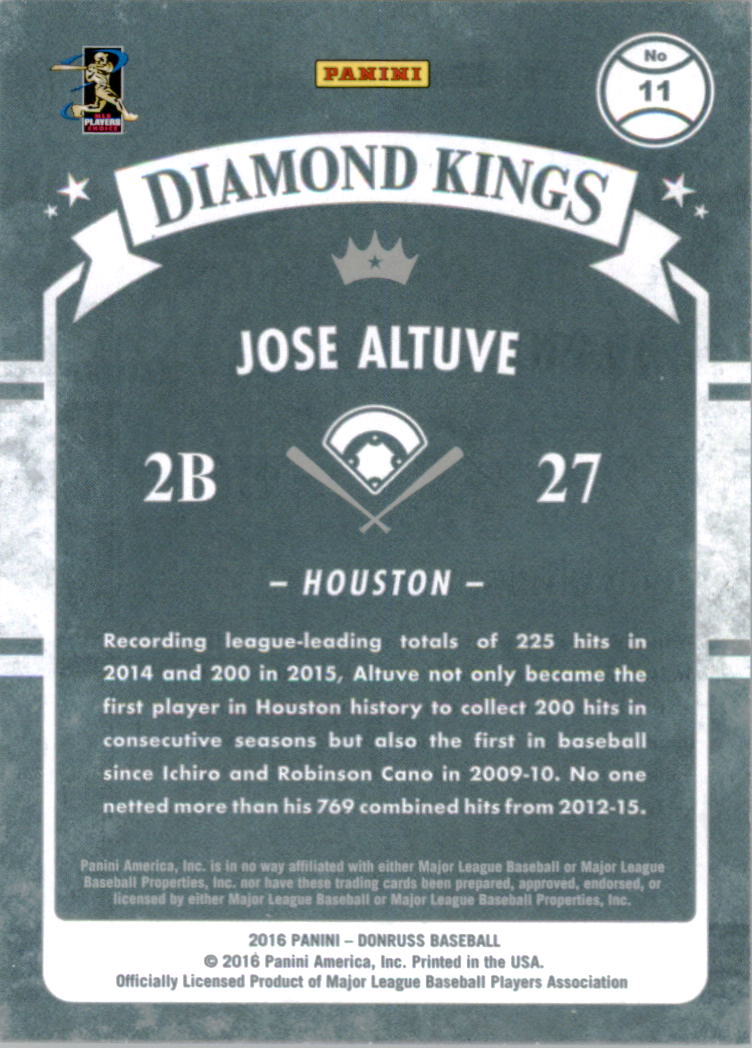 A6821- 2016 Donruss Baseball Cards 1-200 +Rookies -You Pick- 15+ FREE US SHIP - Picture 10 of 351