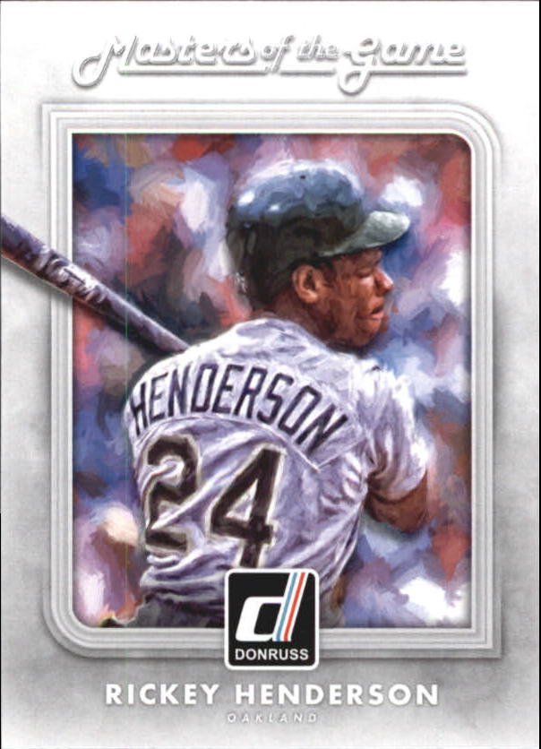 2016 Donruss Masters of the Game #MG1 Rickey Henderson