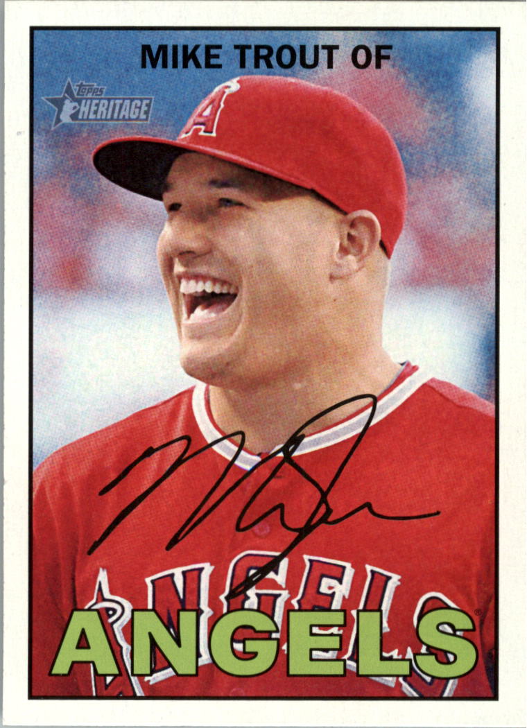 2016 Topps Heritage #500A Mike Trout SP