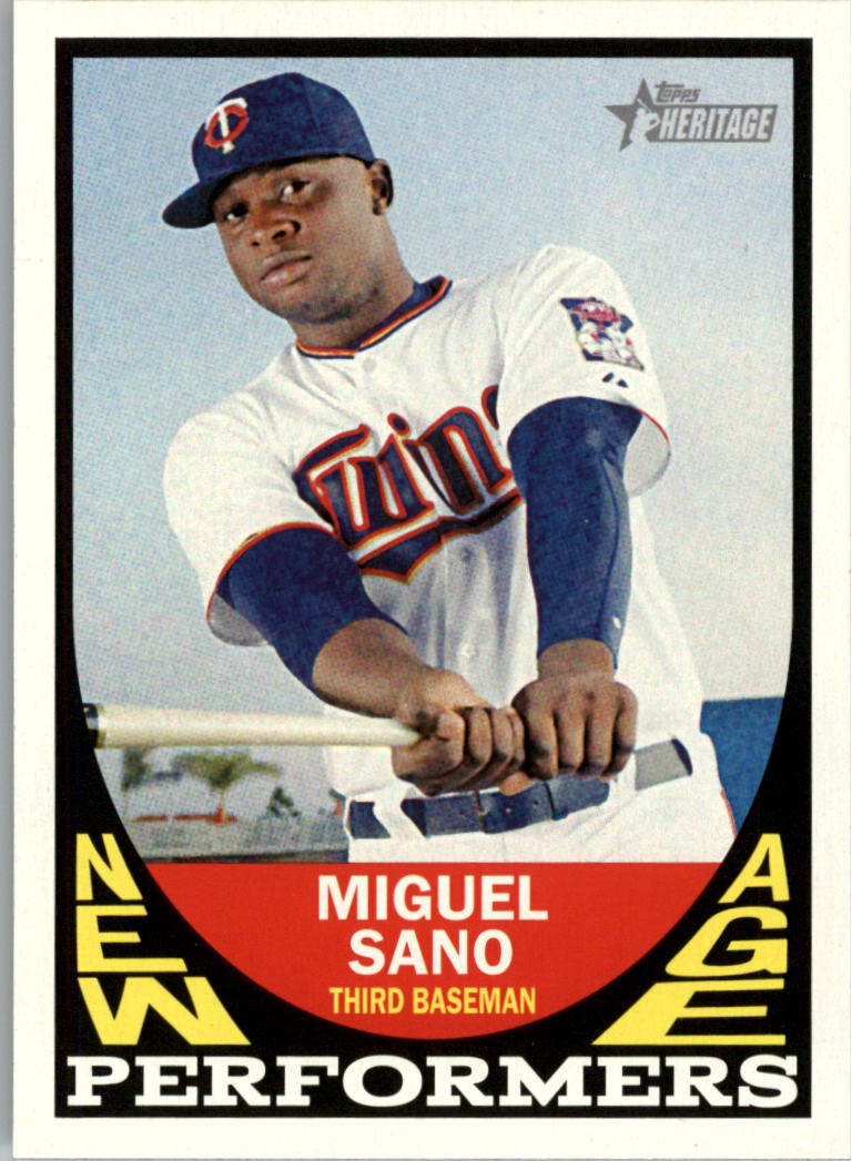 2016 Topps Heritage New Age Performers #NAPMSA Miguel Sano