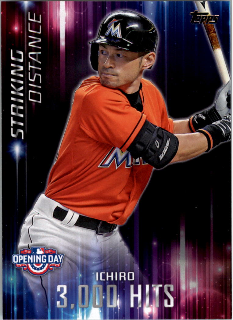 Ichiro Suzuki baseball card (Miami Marlins Japan) 2016 Topps