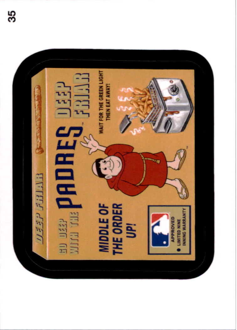 2016 Wacky Packages MLB #35 Padres Deep Friar