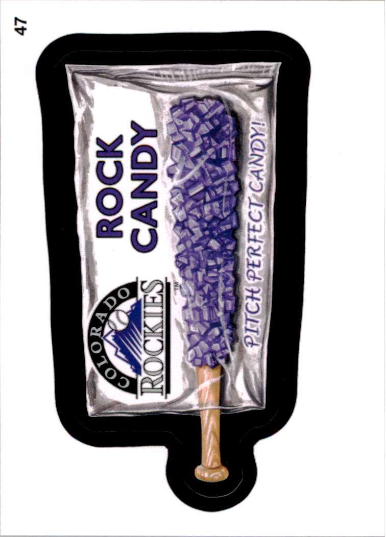 2016 Wacky Packages MLB #47 Rockies Rock Candy