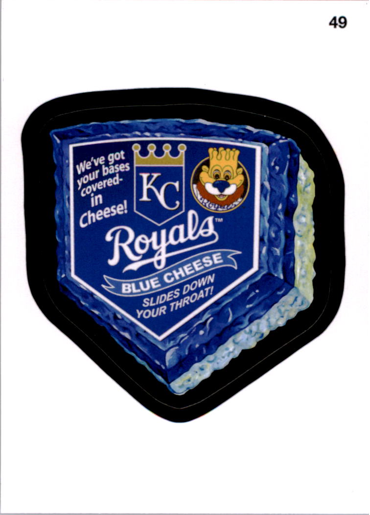 2016 Wacky Packages MLB #49 Royals Blue Cheese