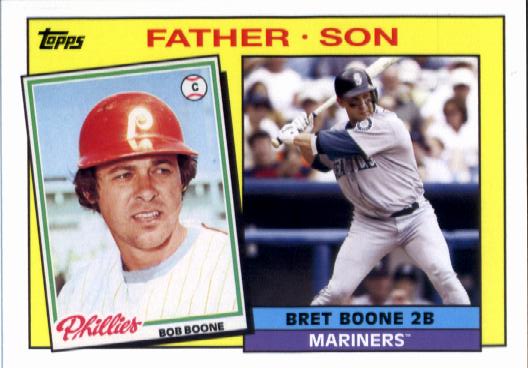 2016 Topps Archives '85 Father Son #FSBB Bob Boone/Bret Boone