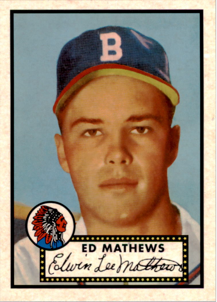 1953 Topps #37 Ed Eddie Mathews