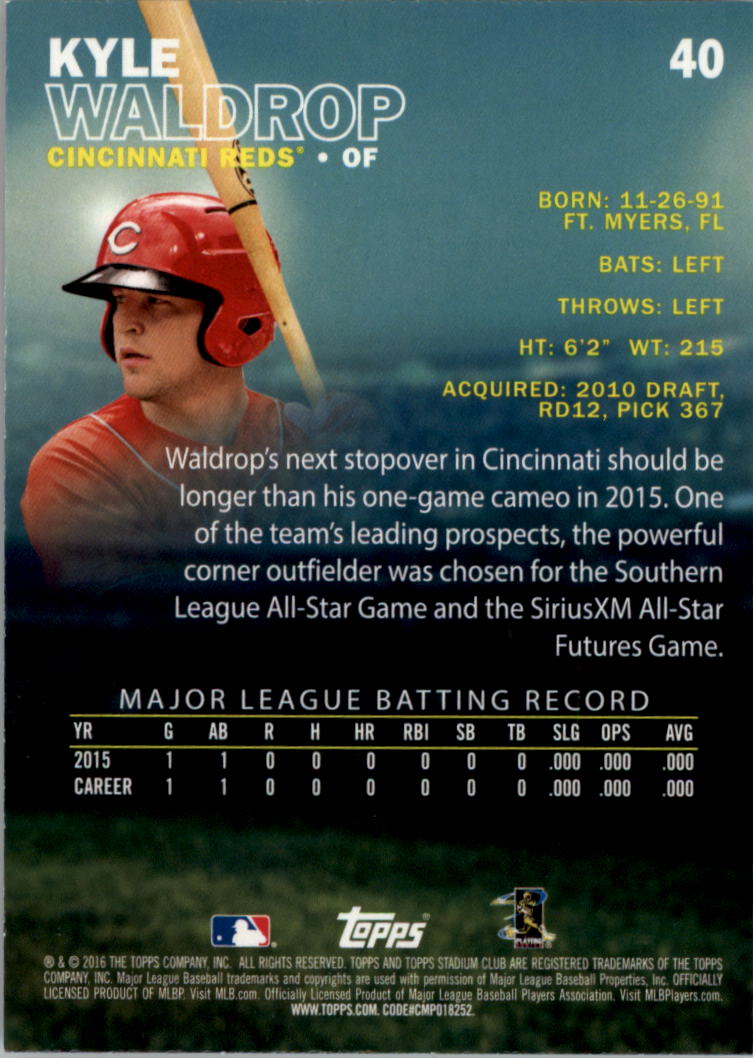 2016 Stadium Club Gold Baseball Card Pick (Inserts) - Picture 27 of 217