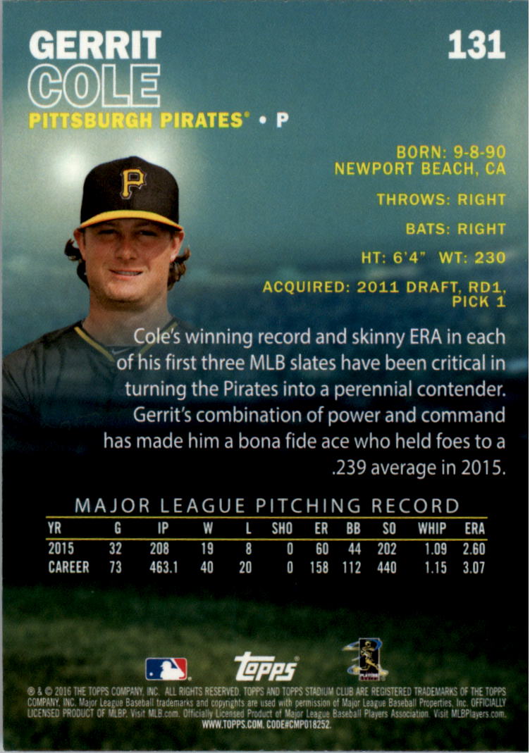 2016 Stadium Club Gold Baseball Card Pick (Inserts) - Picture 87 of 217