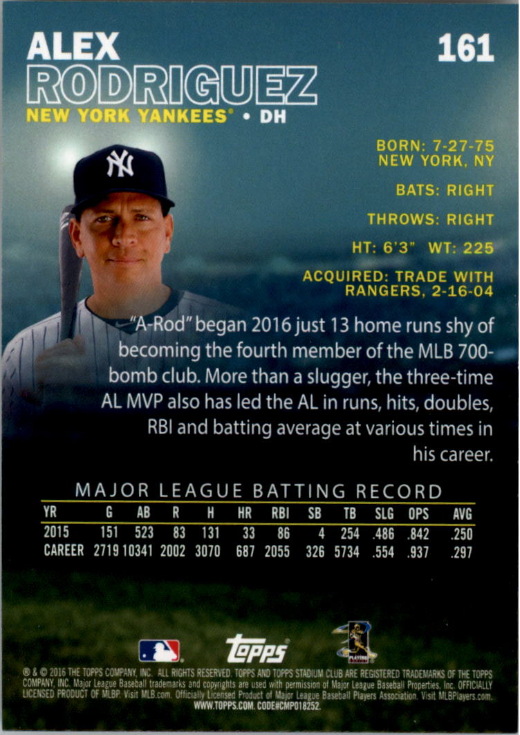 2016 Stadium Club Gold Baseball Card Pick (Inserts) - Picture 107 of 217