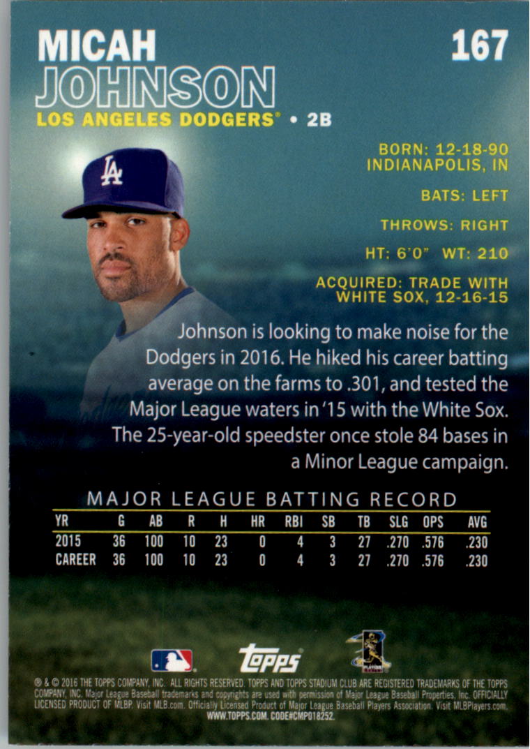 2016 Stadium Club Gold Baseball Card Pick (Inserts) - Picture 115 of 217