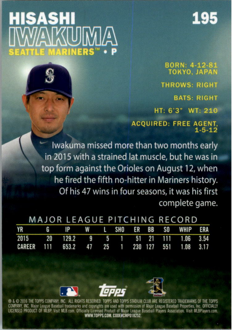 2016 Stadium Club Gold Baseball Card Pick (Inserts) - Picture 141 of 217