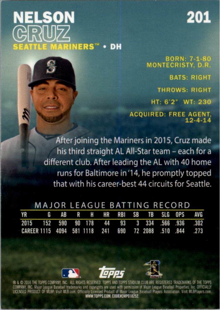 2016 Stadium Club Gold Baseball Card Pick (Inserts) - Picture 149 of 217