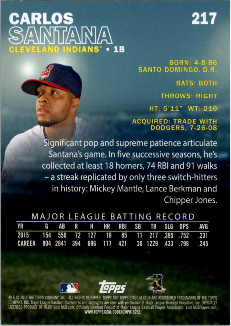 2016 Stadium Club Gold Baseball Card Pick (Inserts) - Picture 163 of 217