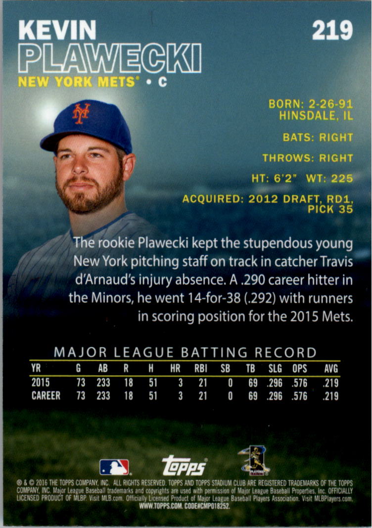 2016 Stadium Club Gold Baseball Card Pick (Inserts) - Picture 167 of 217