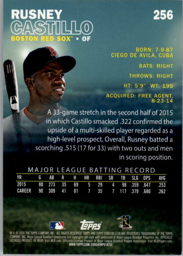 2016 Stadium Club Gold Baseball Card Pick (Inserts) - Picture 193 of 217