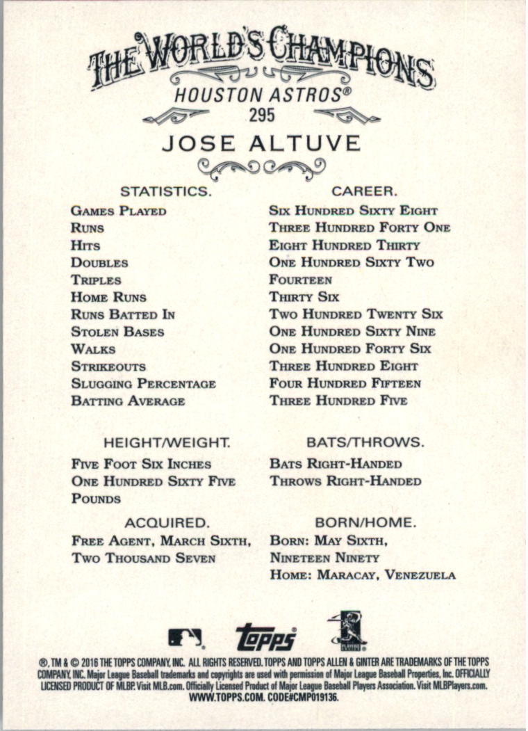 Jose Altuve cards (2013-2024) Astros - You Choose - Bild 28 von 122