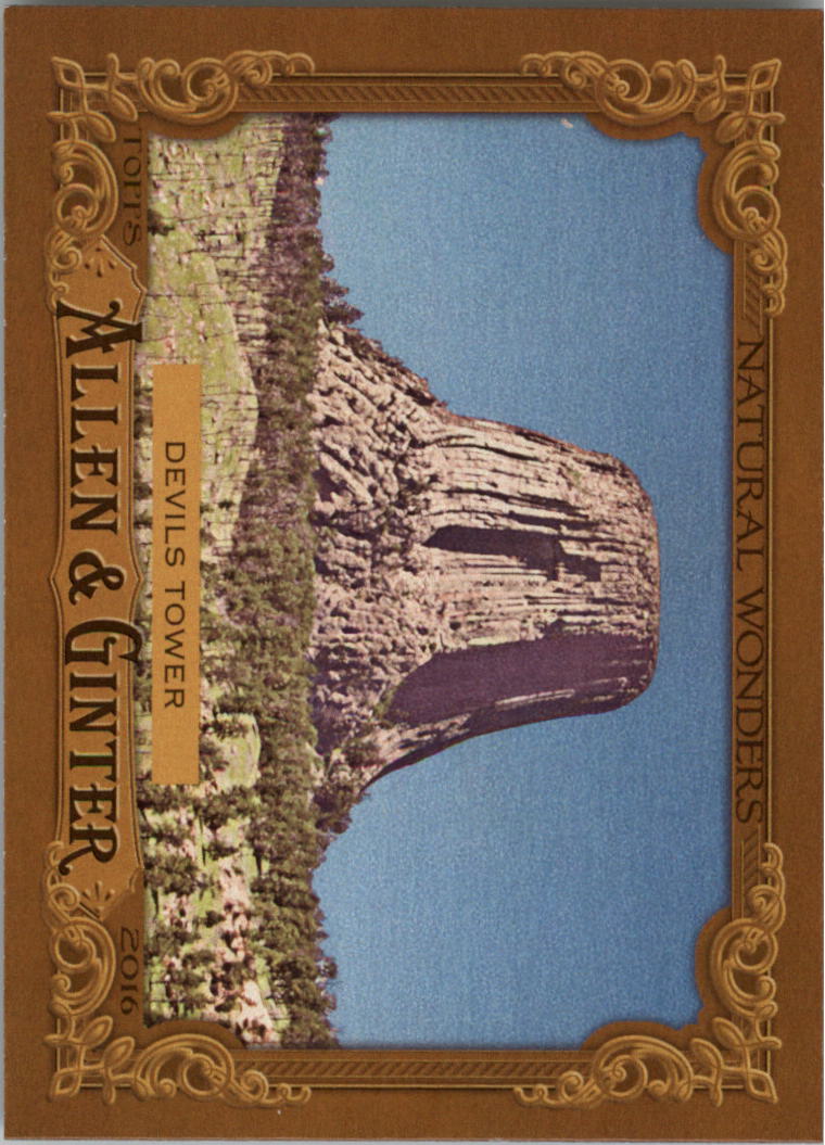 2016 Topps Allen and Ginter Natural Wonders #NW15 Devils Tower