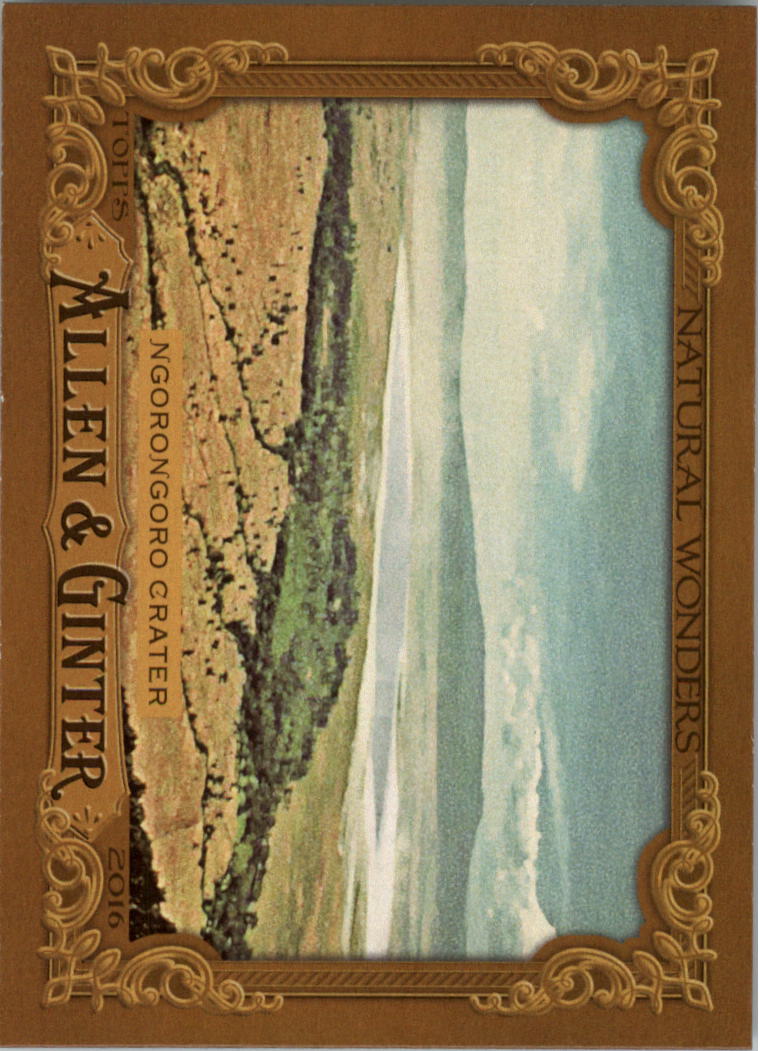 2016 Topps Allen and Ginter Natural Wonders #NW19 Ngorongoro Crater