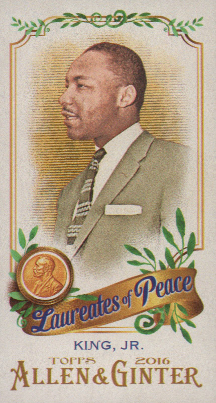 2016 Topps Allen and Ginter Mini Laureates of Peace #LP1 Martin Luther King, Jr.