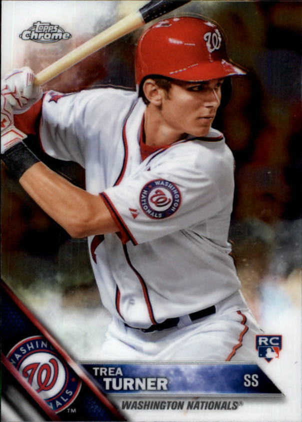 2016 Topps Chrome #32 Trea Turner RC - NM